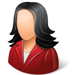 Office Customer Female Light icon